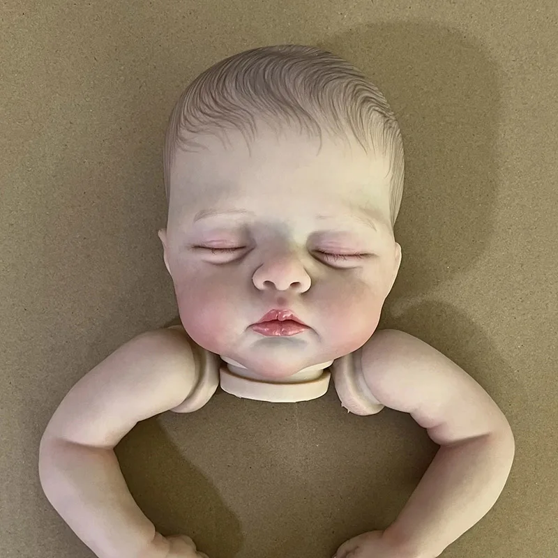 19inch Already Painted Reborn Doll Kit Twins Lily and Irys Hand Painting 3D Skin with Detailed Veins Handmade Kit Bebe Reborn
