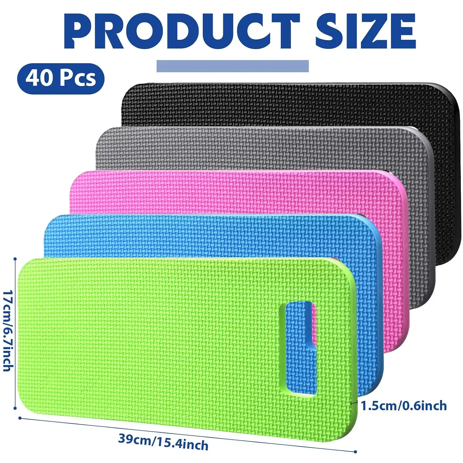 40 Pcs Garden Kneeling Pad Garden Knee Pad Thick Foam Knee Mat Waterproof Cushion for Kneeling Multi Functional and Church