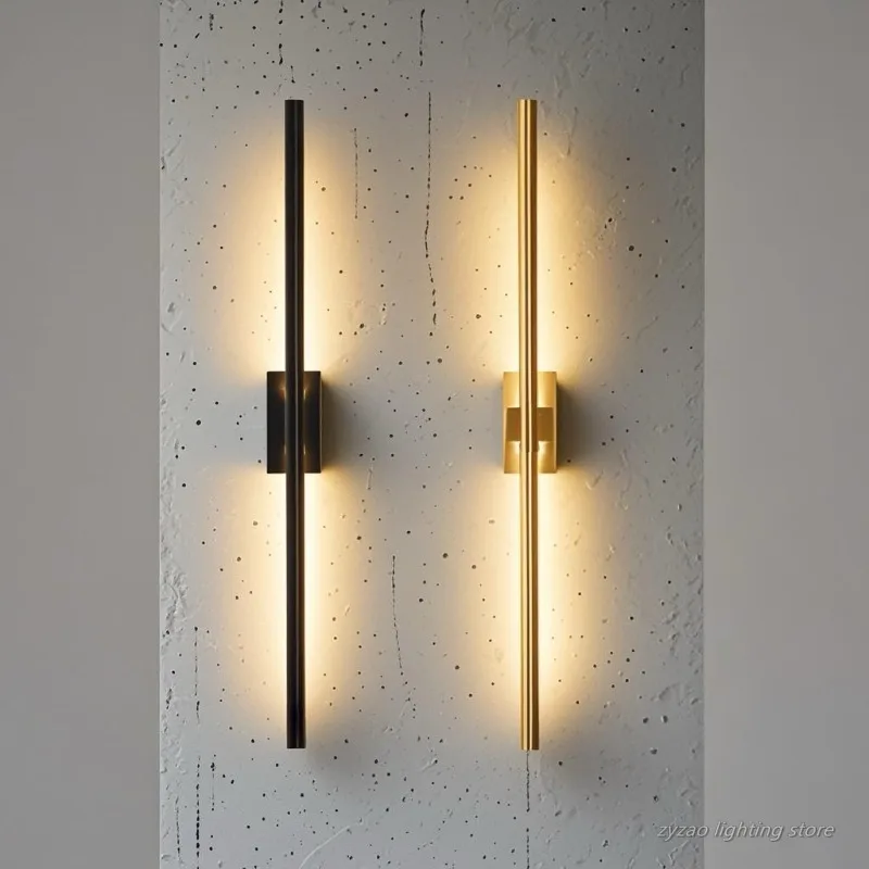 

Minimalist Long Strip Wall Lamps Modern Nordic Living Room Background Wall Bedroom Bedside Lamp Hotel Corridor LED Wall Lights