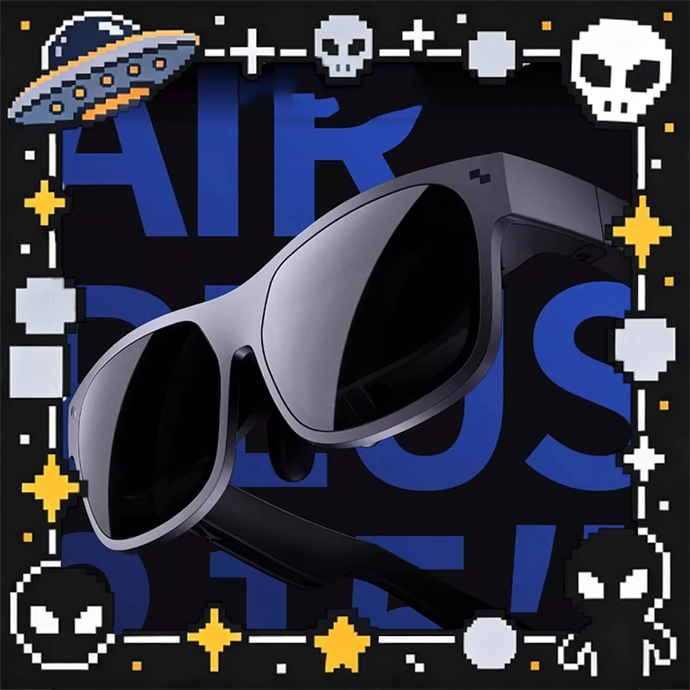 RayNeo Air Plus AR Glasses 120HZ 5P Custom Optical Lens 215-Inch Giant Screen Smart Glasses Magnetic Attraction Lens Gifts