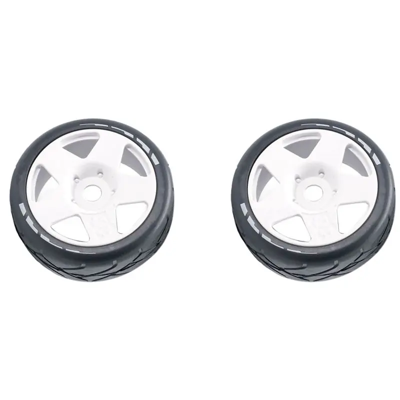 A84F-2 Set 103Mm 1/8 Scale RC Off Road Buggy Tires Wheel 17Mm Hex For ARRMA Redcat Team Losi Kyosho VRX HPI WR8 HSP,White
