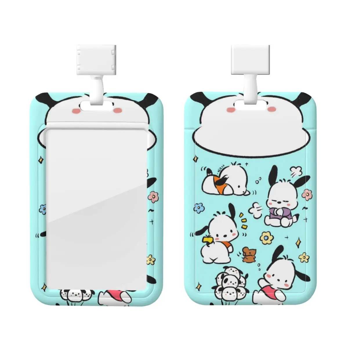 

Пользовательские Pochacco милые обои с героями мультфильмов, держатель для бейджа, держатель для карт, мужской и женский шейный ремешок, держатель для удостоверений личности для медсестры