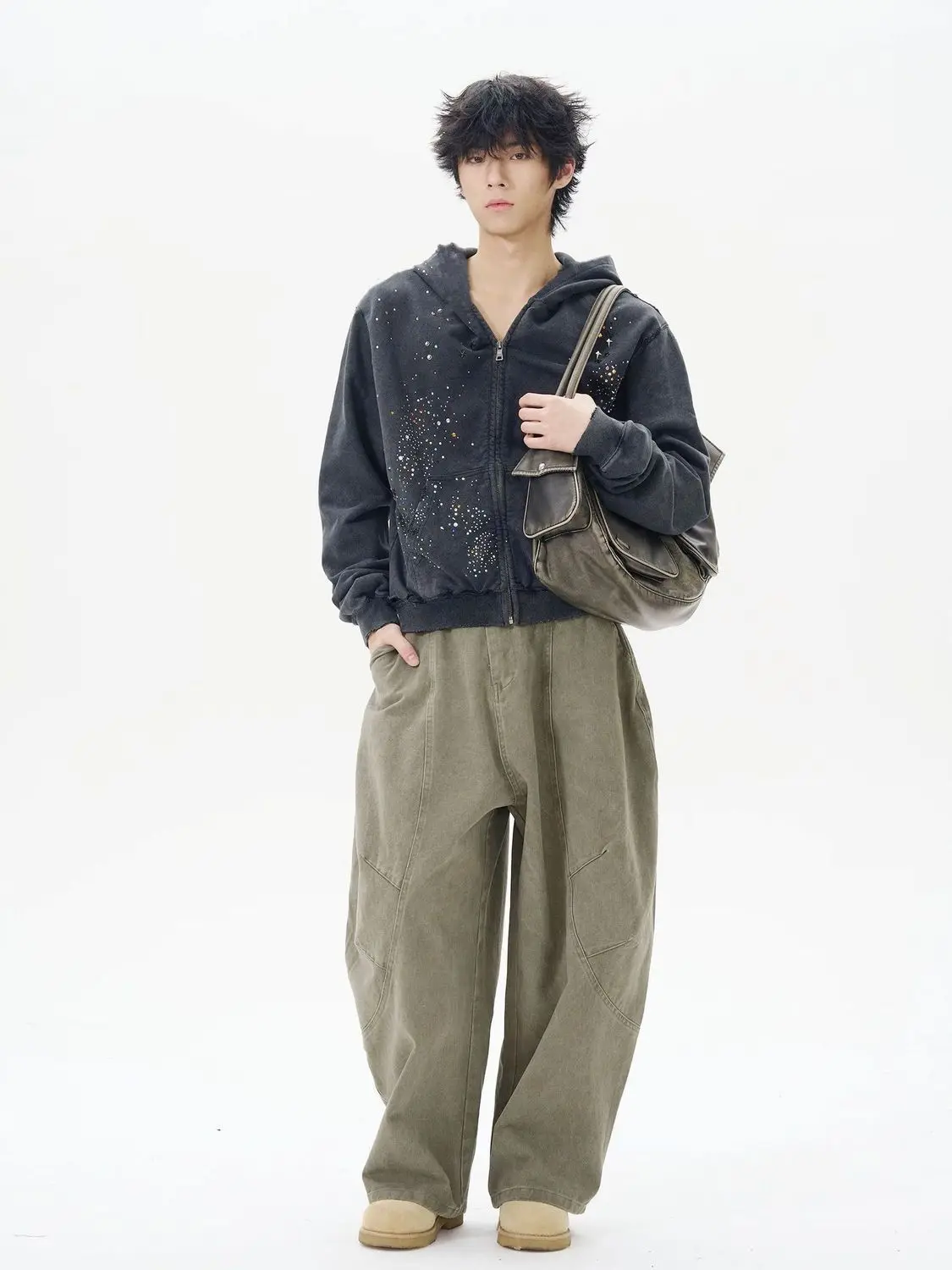 سترات هاراجوكو اليابانية الكلاسيكية للنساء مع قلنسوة وسحاب ملابس خارجية غير رسمية معاطف Y2k قطع علوية Ropa Mujer