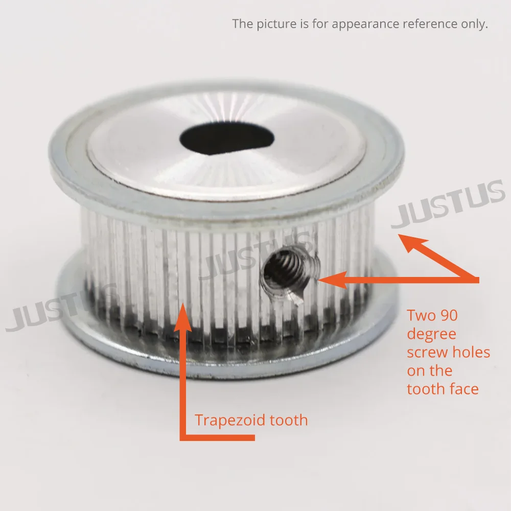 40T/50T/52T/60T MXL タイミングプーリー同期ホイール D 穴 5x4.5/6x5/6x5.5/8x7/8x7.5/10x9mm ピッチ 2.032mm