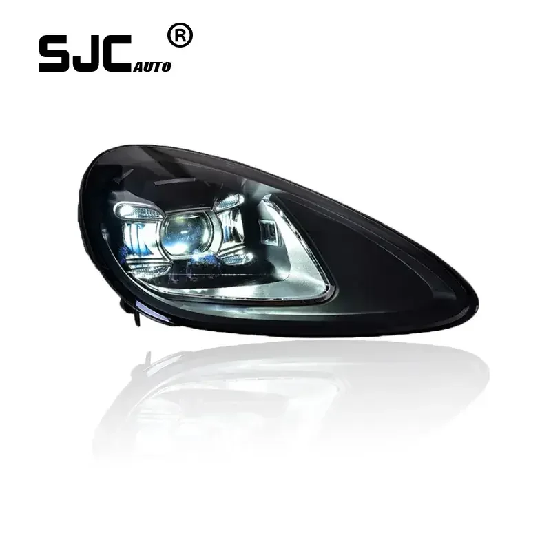 SJC headlights assemblies Suitable for 15-18 Porsche Cayenne modified new high-end all LED headlight assemblies