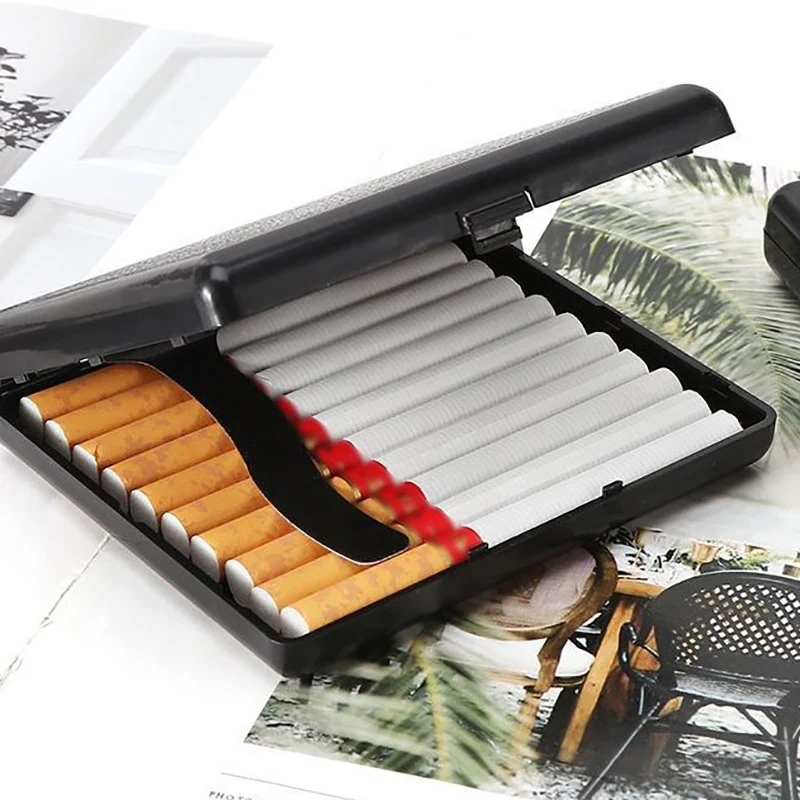 Leather Cigarette Case Tobacco Pocket Pouch Holder Box For Cigar Hold 20 Cigarettes Storage Case Box Holder Pouch For Men Gift