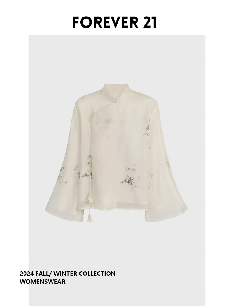 

Новая женская блузка Forever 2 с цветочным принтом и скрытой вышивкой, ранневесенняя, для повседневной носки, с длинным рукавом