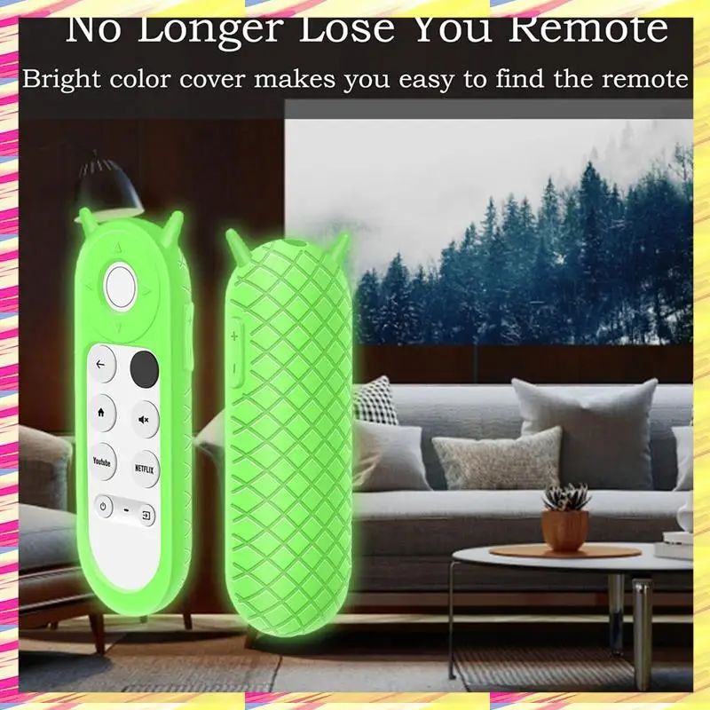 ABJJ Silicone Cover For Google Chromecast 2020 Remote Control Antislip Antifall Remote Control Case D Durable Easy To Use view 2