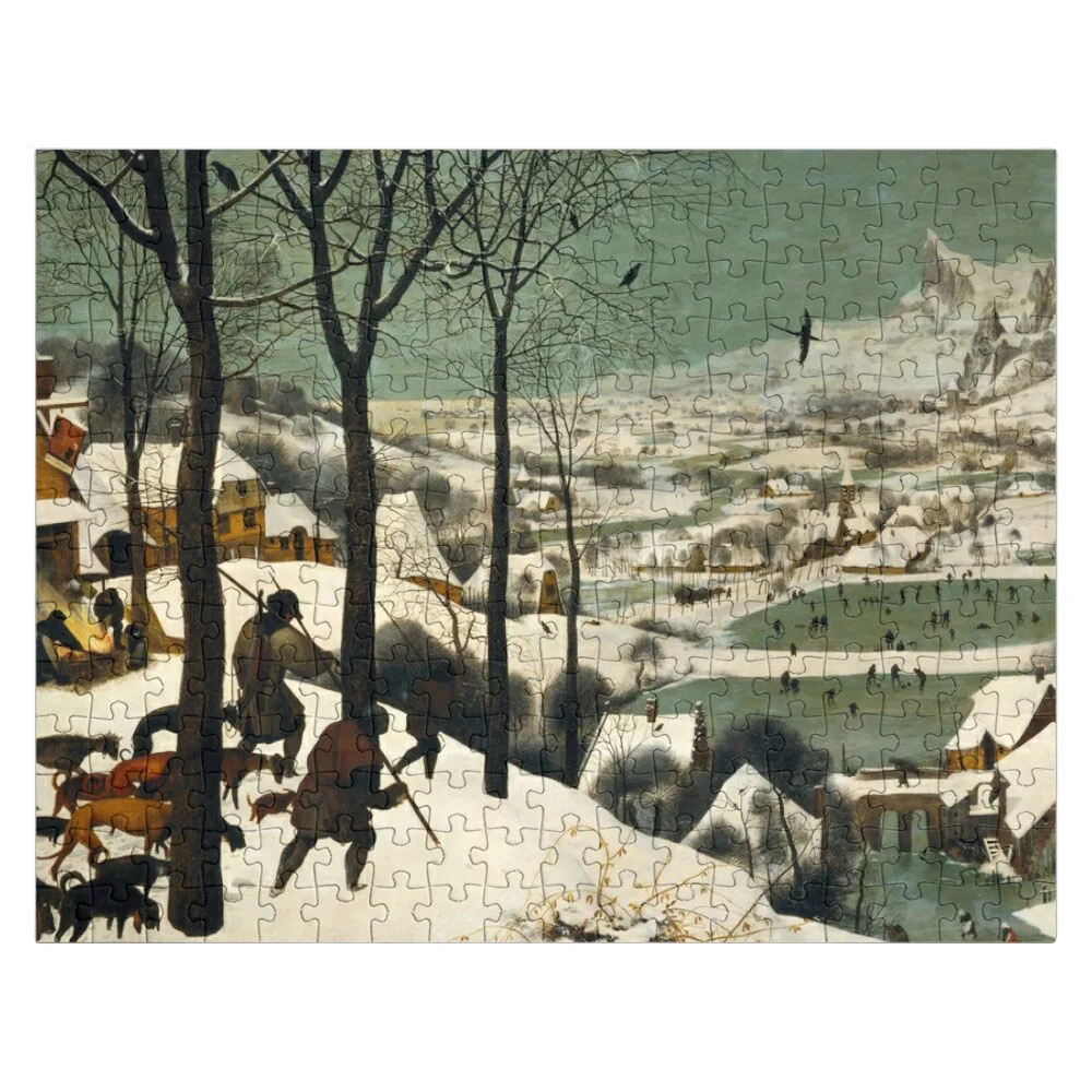 Os caçadores na neve (1565) pieter bruegel o ancião quebra-cabeça quebra-cabeça presente personalizado para crianças