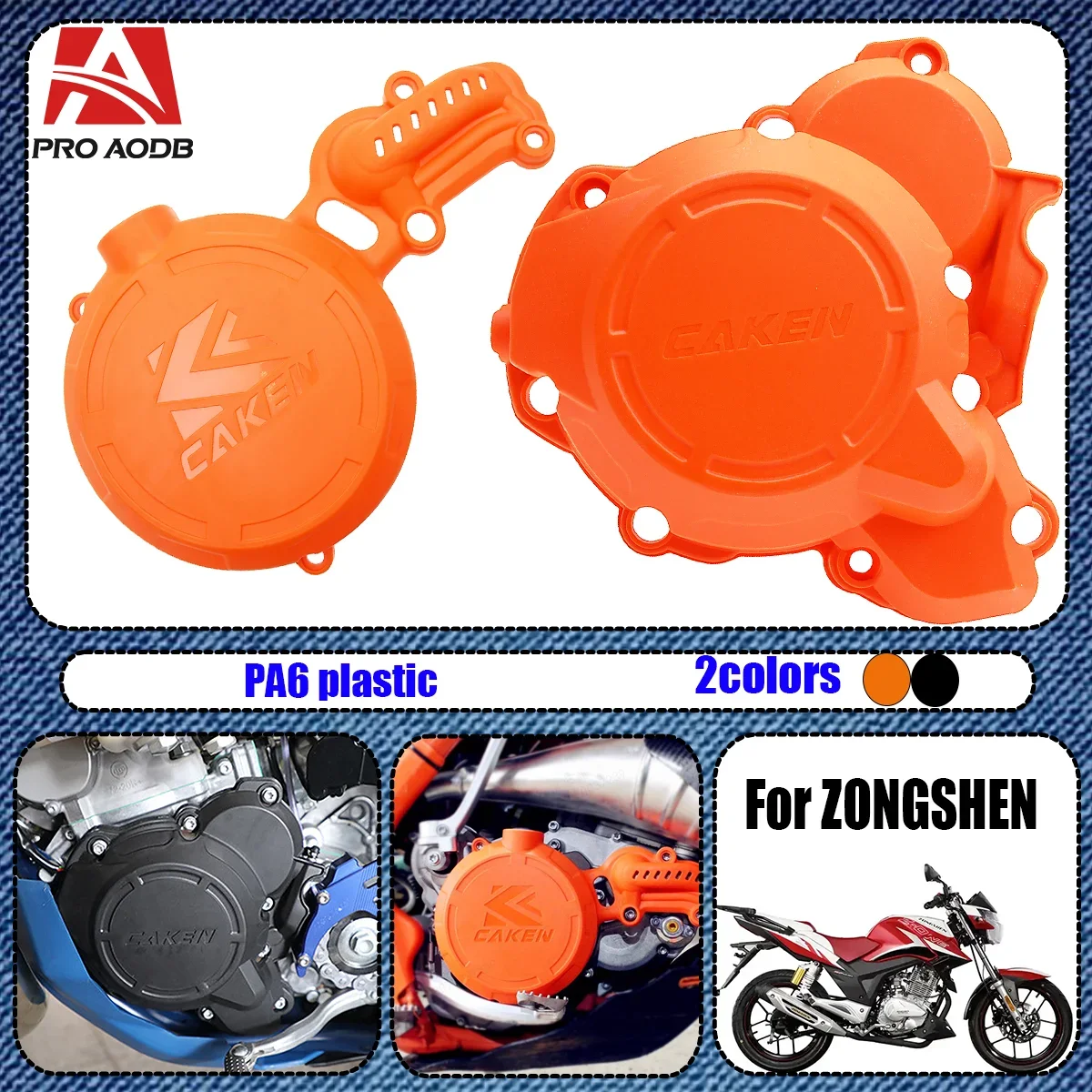 

For HENGJIAN HJMOTO HJZ300 Z300 Motorcycle Clutch Guard Ignition Water Pump Cover Protector Enduro Dirt Pit Bike Refit