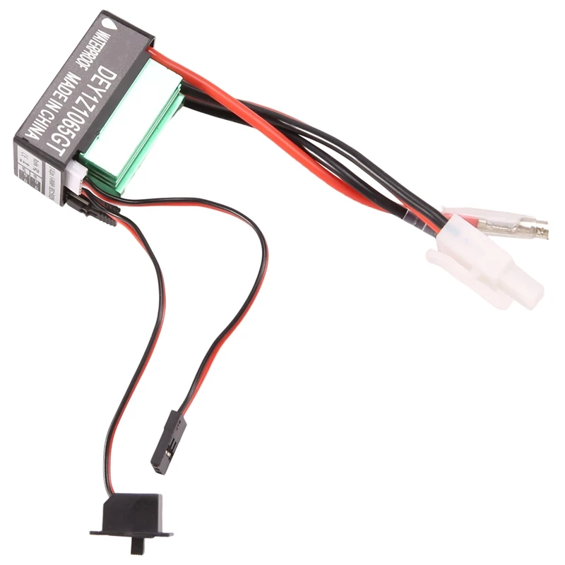 65A ESC pengontrol kecepatan listrik, mobil RC tahan air dengan colokan Tamiya untuk Traxxas Trx4 Axial SCX10 HSP RC4WD HPI