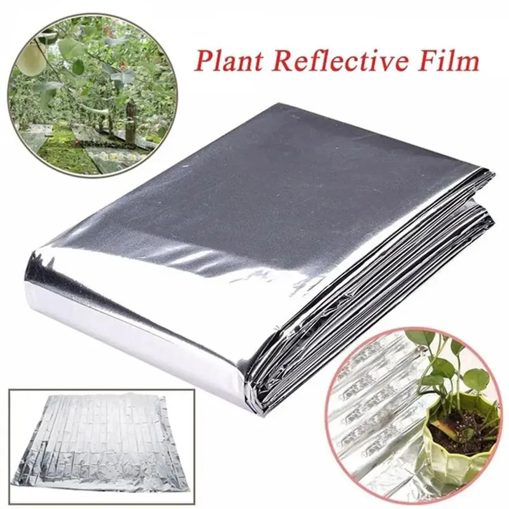 

130/140/160CM Silver Reflective Film Agriculture Garden Greenhouse Plants Covering Foil High Reflective Film