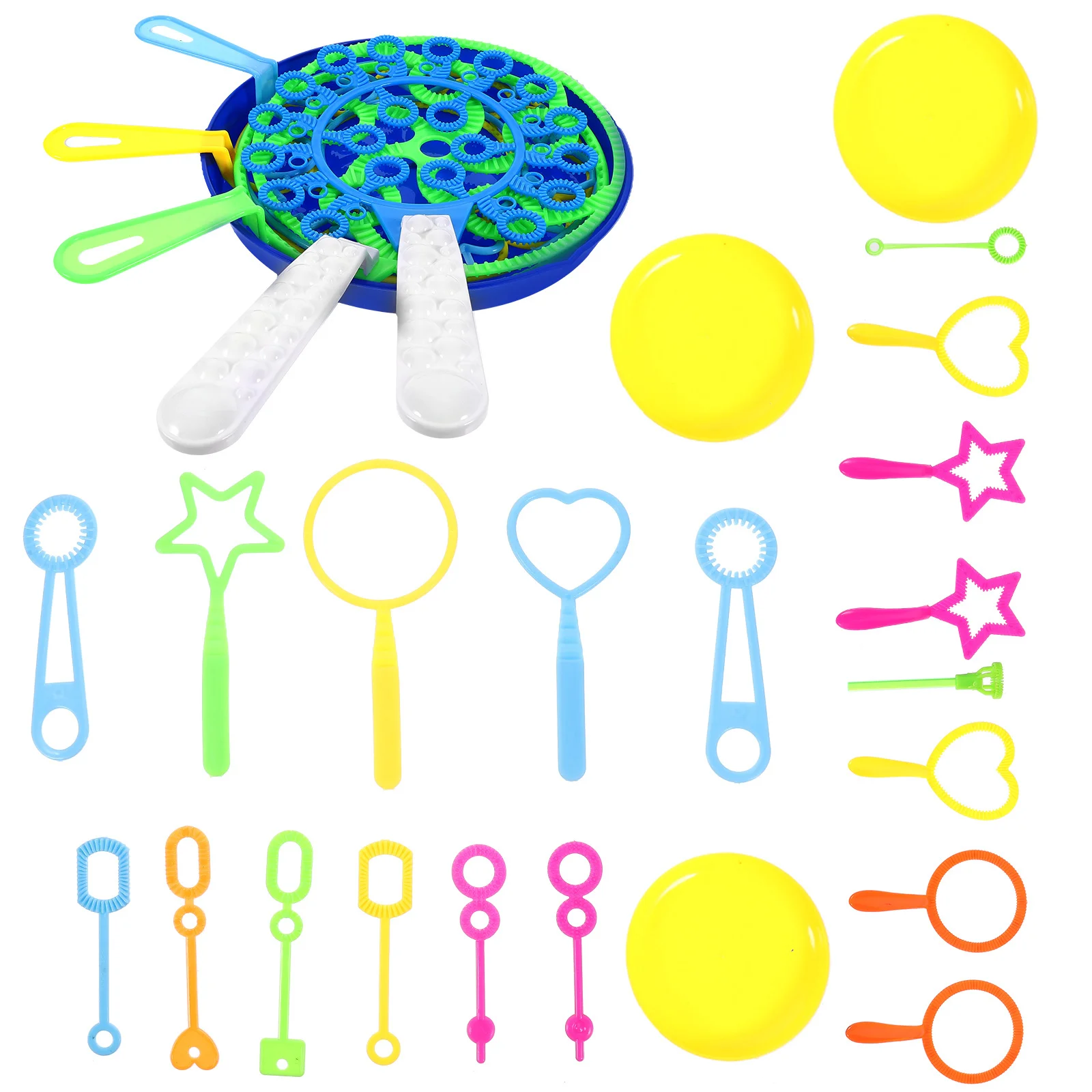28Pcs Colorful Bubble Wand Set Giant Outdoor Blowing Bubble Maker Birthday Party Maker Party Favors