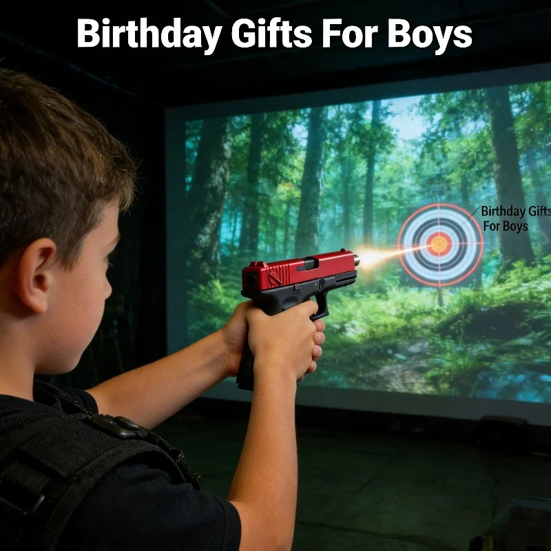 رصاصة طرية مسدس لعبة جودة عالية دليل G17 مسدس هواء مجلة سفلية ليزر في الهواء الطلق CS لعبة الأطفال هدية عيد ميلاد