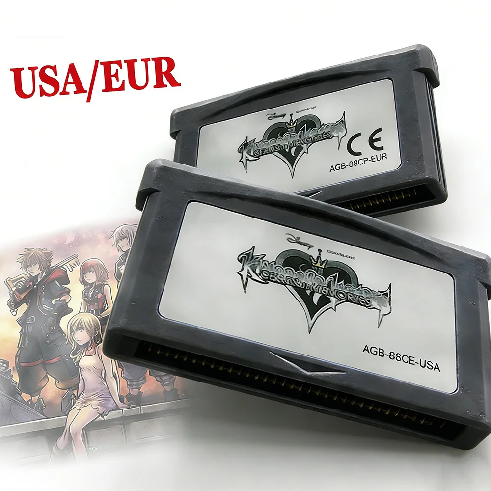 

Игровая картриджная карта GBA для 32-битной игровой консоли, серия Kingdom Hearts, Chain Of Memories, версия для США/Европы