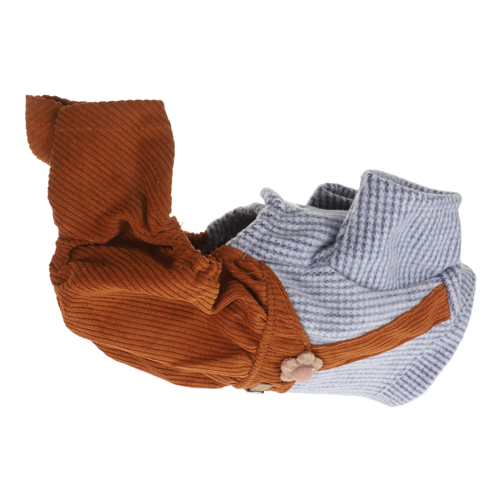 

Pet Dog Striped Overalls Costume Clothes Cute Warm Outfit for Weekend Party Wedding New Year Pet Overalls Dog Coat