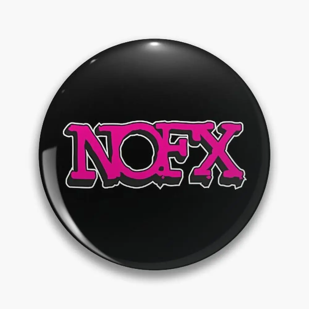 NOFX Pink Logo T-Shirt  Buttons Brooches  Jewelry Accessory Customize Brooch Fashion Lapel Badges
