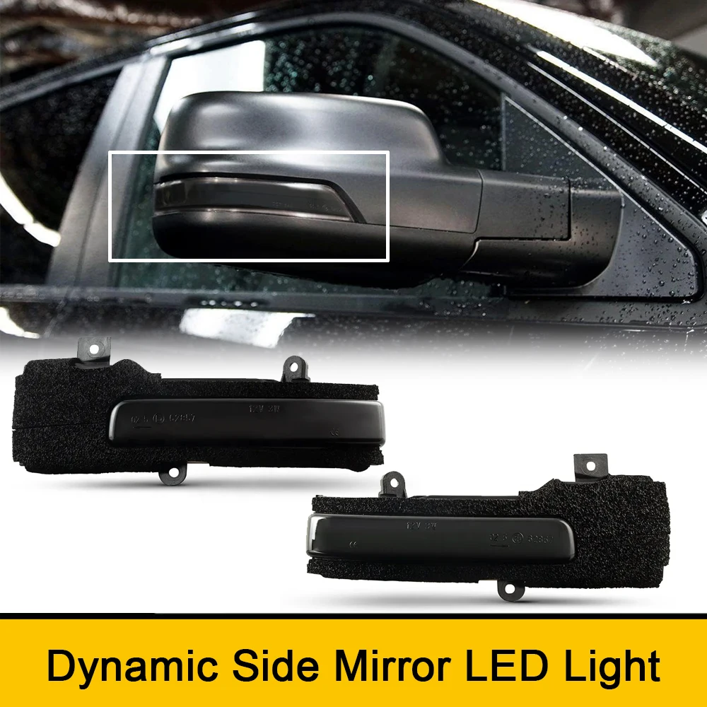 

Smoked Lens LED Side Rearview Mirror Light Turn Signal Warning Lamp for Mitsubishi Outlander L200 Pajero Montero Sport ASX Amber