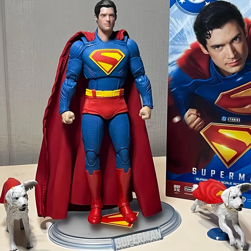 

2025 Hot Original Fondjoy David Corenswet Superman Action Figure 1/9 New Superman Figure Pvc Joint Movable Kid Toy Boy Xmas Gift