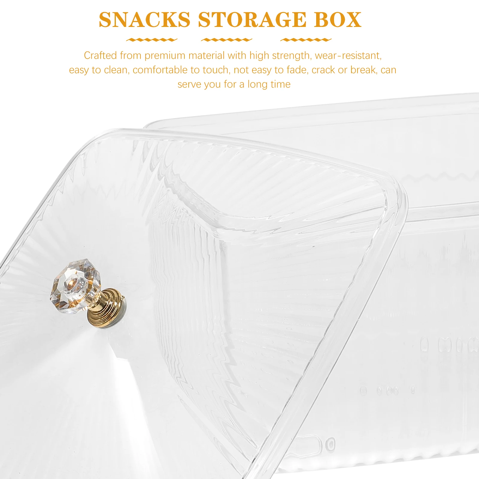 

Clear Food Storage Container Wide Mouth Airtight Box For Nuts Snacks Cereal Flour Beans Pantry Organizer Sturdy Canister