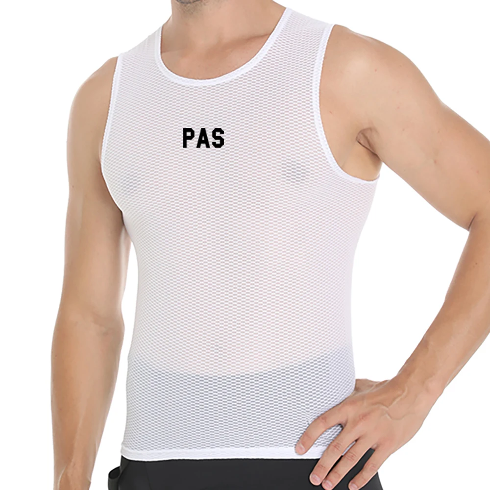 Camiseta Interior de Ciclismo sin Mangas para Hombre, Ropa Interior de Ciclismo PAS Pro, Camiseta Interior de Ciclismo de Montaña y Carretera, Malla Transpirable de Secado Rápido