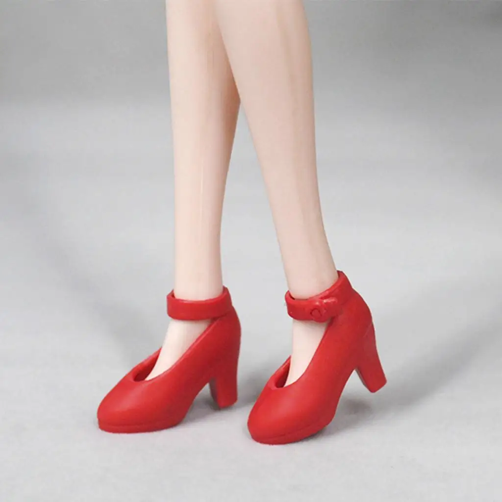 

1 6 Scale Plastic Doll High Heels Accessory Shoes for Blythe Doll Birthday Gift Girl Dress Up