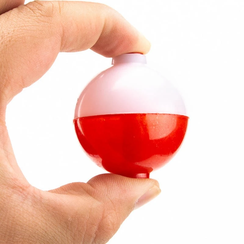 30 шт. рыболовные поплавки 1 дюйм, рыболовные поплавки с кнопками, красные и белые поплавки, рыболовные поплавки и богатая поплавка