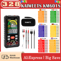 KAIWEETS KM601S Digital Multimeter 10000 Counts True-RMS Meter Smart Mode Manual Mode Flashlight - Black