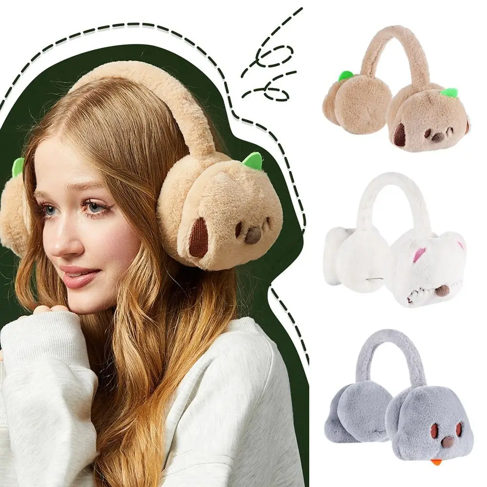 

Cute Plush Ear Warmer Cartoon Thickening Ear Muffs Anti-Freeze Keep Warm Winter Earflaps for Women