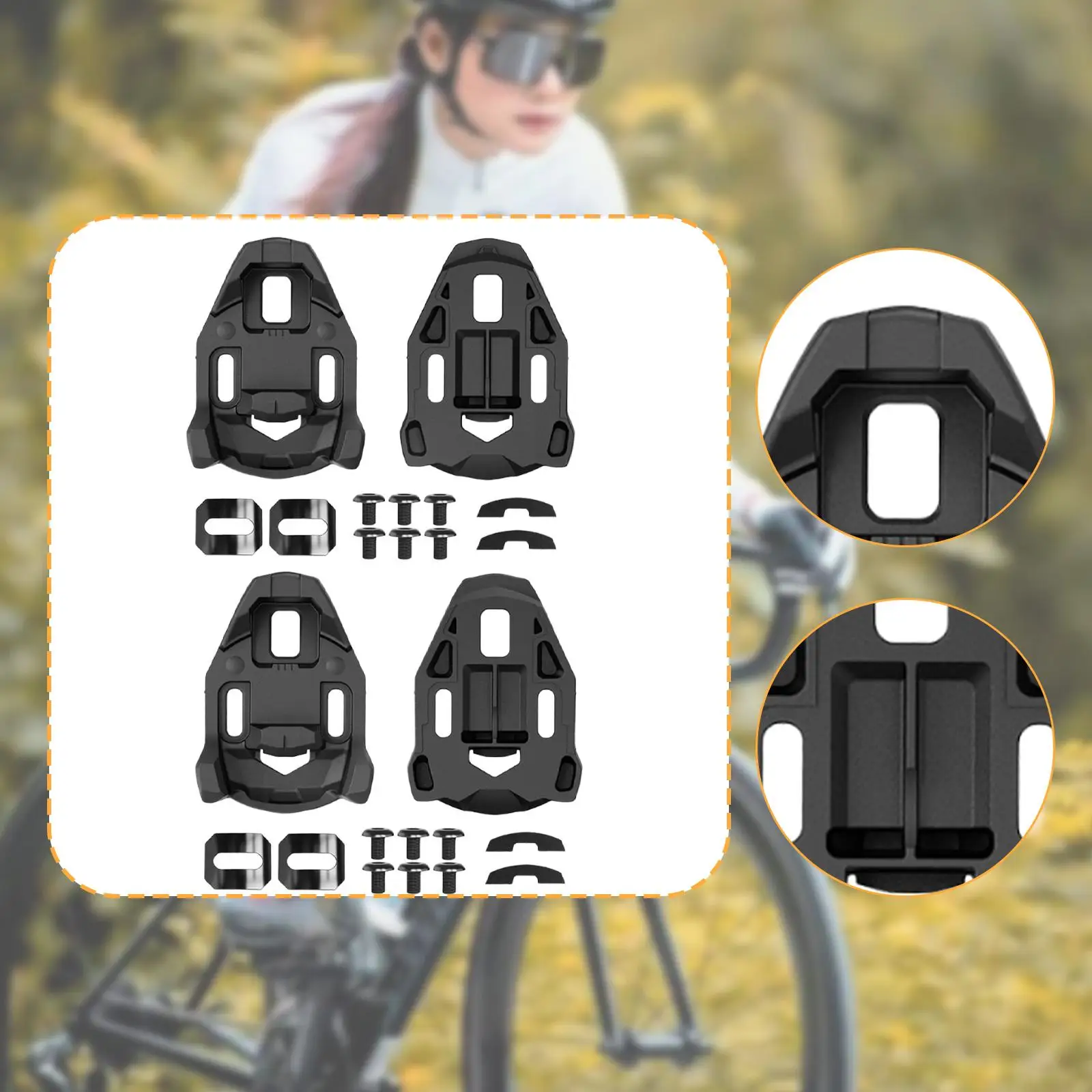 

Roads Bike Pedals Cleats Easy to Use Convenient Practical Replace