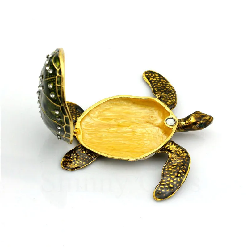 Home decoration ornaments, turtle and turtle ornaments, alloy decorative boxes, auspicious gifts, ornaments, gifts