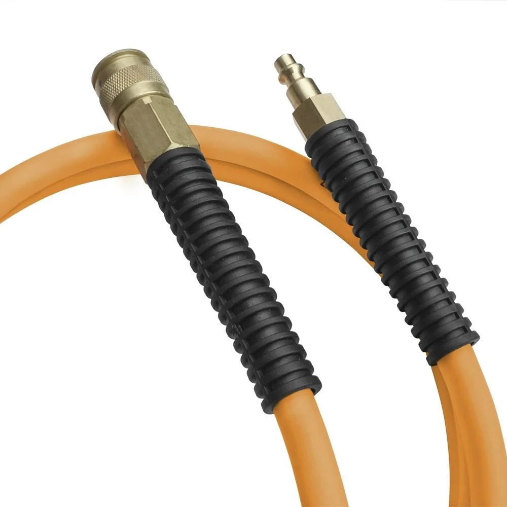 بكرة خرطوم هواء مدمجة قابلة للسحب 1/4 بوصة × 65 قدم نظام تثبيت على الحائط خالي من المشبك PVC Hybrid 300 رطل لكل بوصة مربعة تصميم دوار 180 درجة