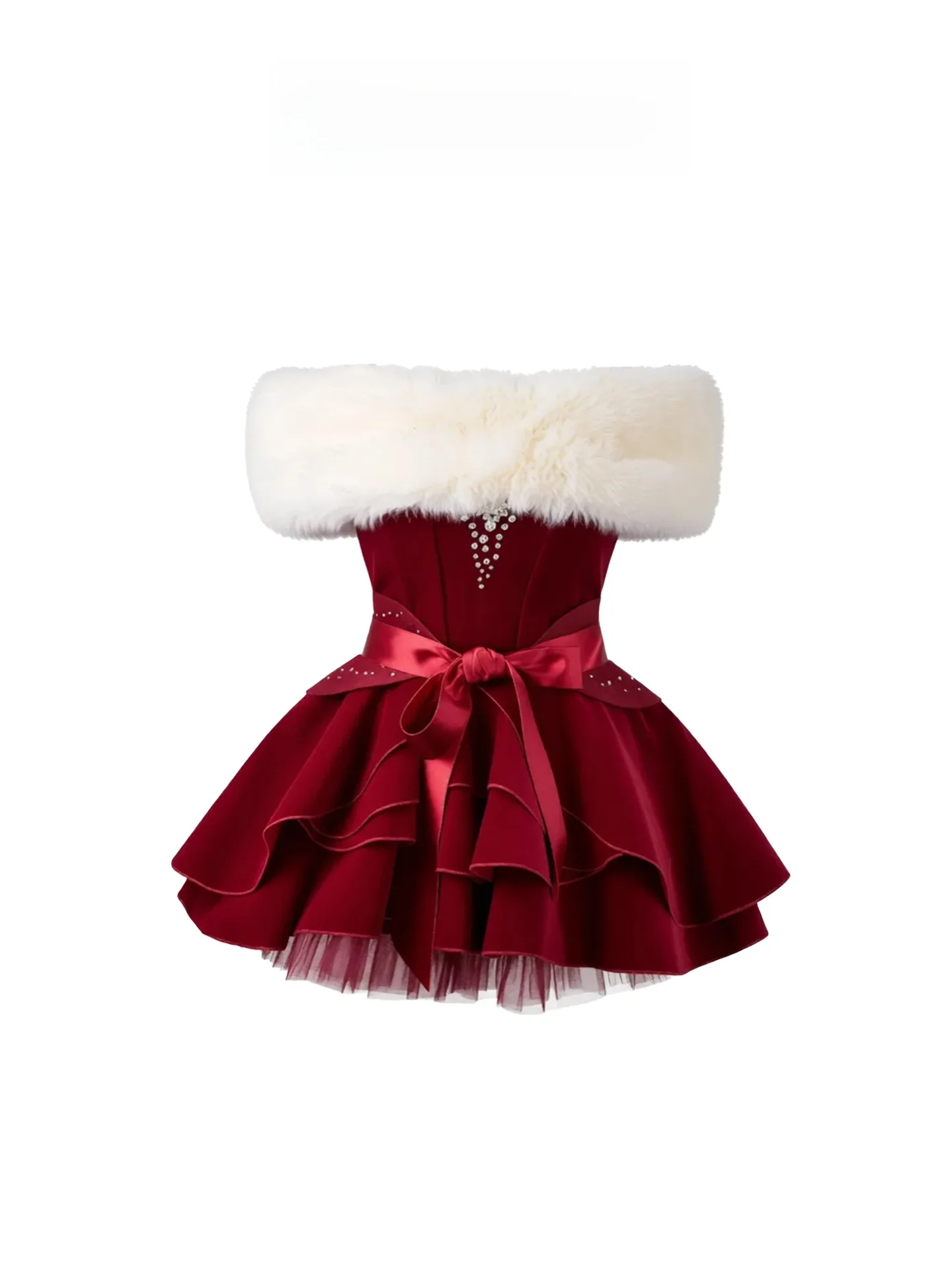 

Тяжелое бархатное женское пышное бальное платье Dr в стиле ретро с узлом Faion, роскошное платье больших размеров для женщин