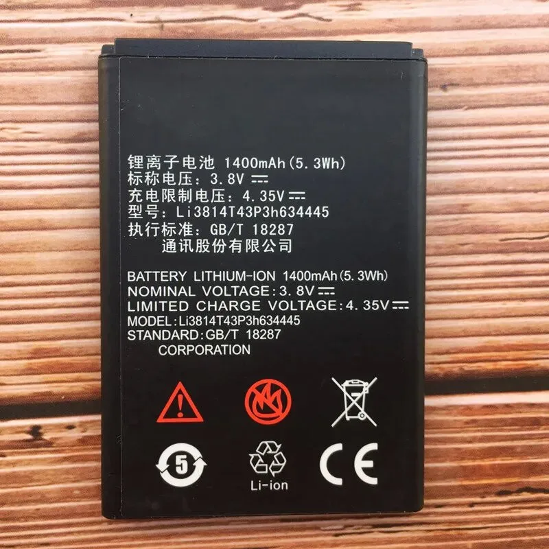 Original Li3814T43P3h634445 1400mAh for ZTE Blade L110 A112 V815W Mobile Phone Battery