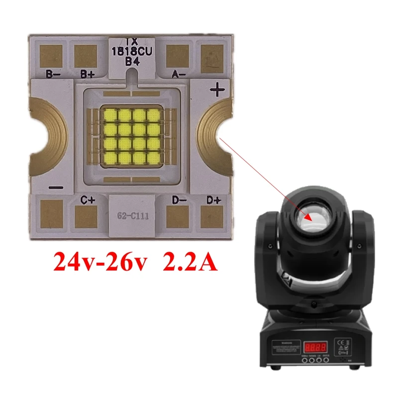 18MM * 18MM Disco Gobo Pattern Light LED chip 60w per Stage LED Moving Head 60w LED Spot Lighting accessori effetto LED