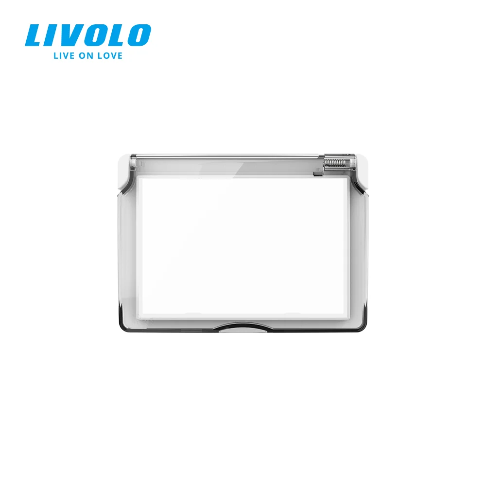 Livolo C9 Waterproof Cover Wall Socket Box US Plastic Electric Plug Protection Bathroom 45*67.5mm Hole