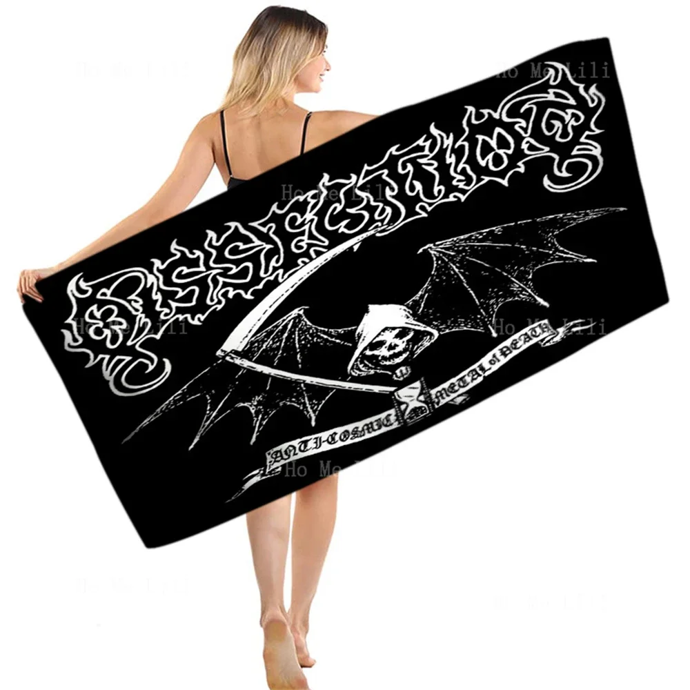 Anatomical Reaper Music Group Retro Blessing Band Quick Drying Towel It Can Be Used In Places Like Yoga Fitness