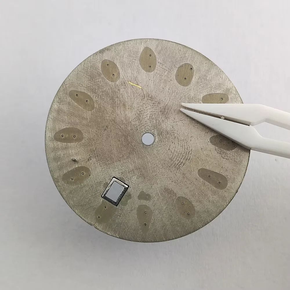 NH35 قرص 35 ملم قرص كوكتيل بلمسة نهائية لسطح NH35 إكسسوارات ساعات ميكانيكية مجوفة قرص ساعة رجالي #2