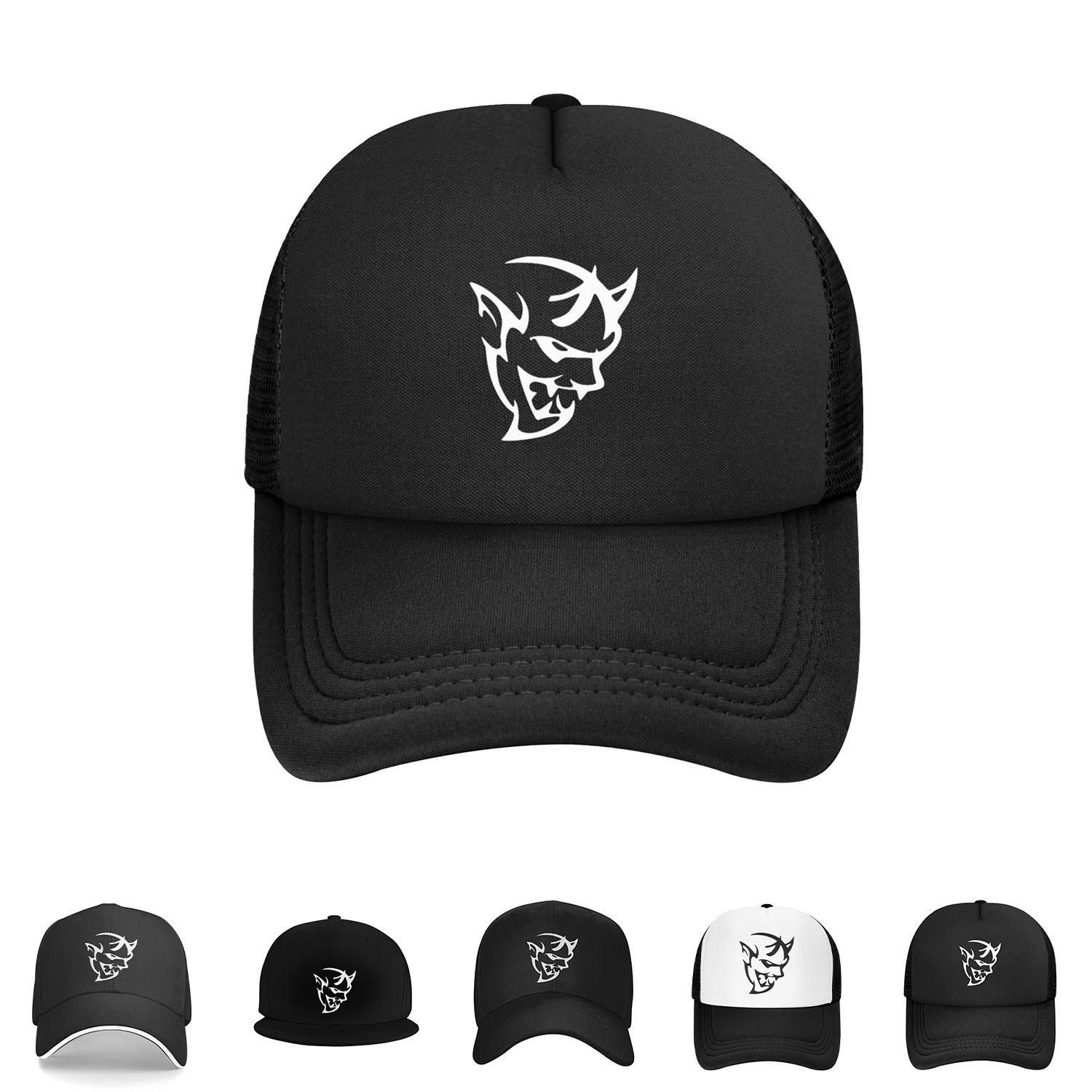 

Unique Demon Dodge Srt Challenger Snapback Cap Novelty High Quality Baseball Caps Sunmmer Breathable Hat