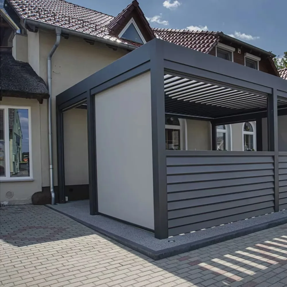

Heavy Duty Aluminum Pergola Waterproof Motorized Roof System Durable Outdoor Gazebo for Backyard & Living Area Smart Patio Cover