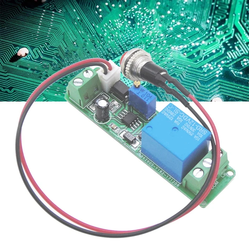 DC 12V Timing Timer Delay 1-10S Time Adjustable Relay With Indicator Light Turn OFF Relay Module Trigger Delay Switch