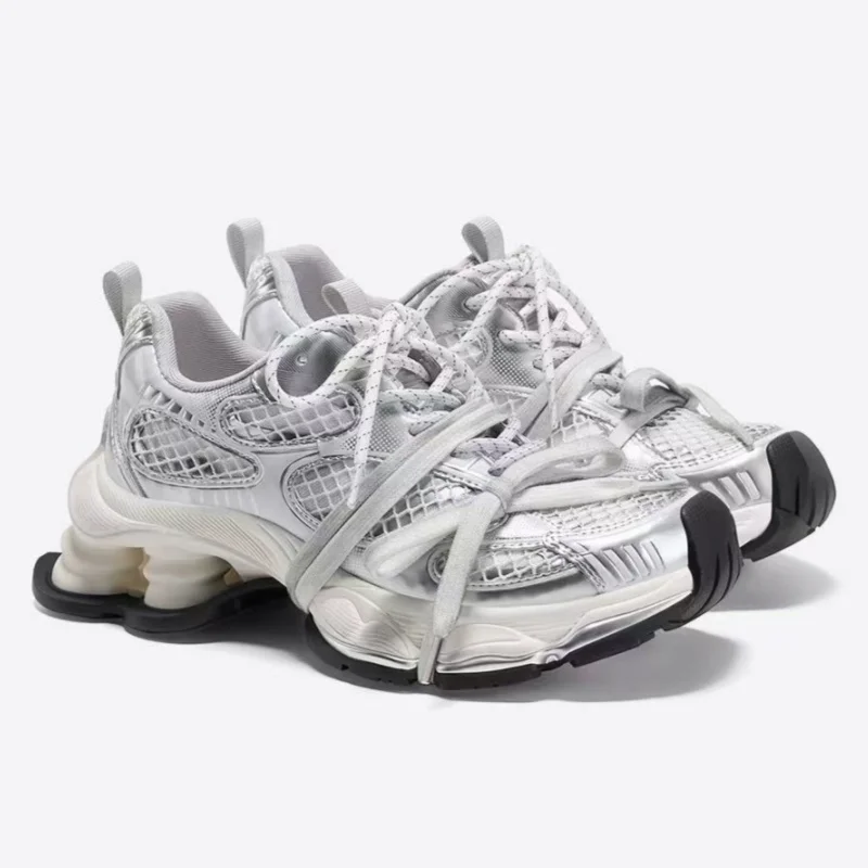 

Модельерские женские кроссовки на толстой подошве на платформе, универсальные повседневные кроссовки, спортивная обувь для подиума, женская теннисная обувь, новинка