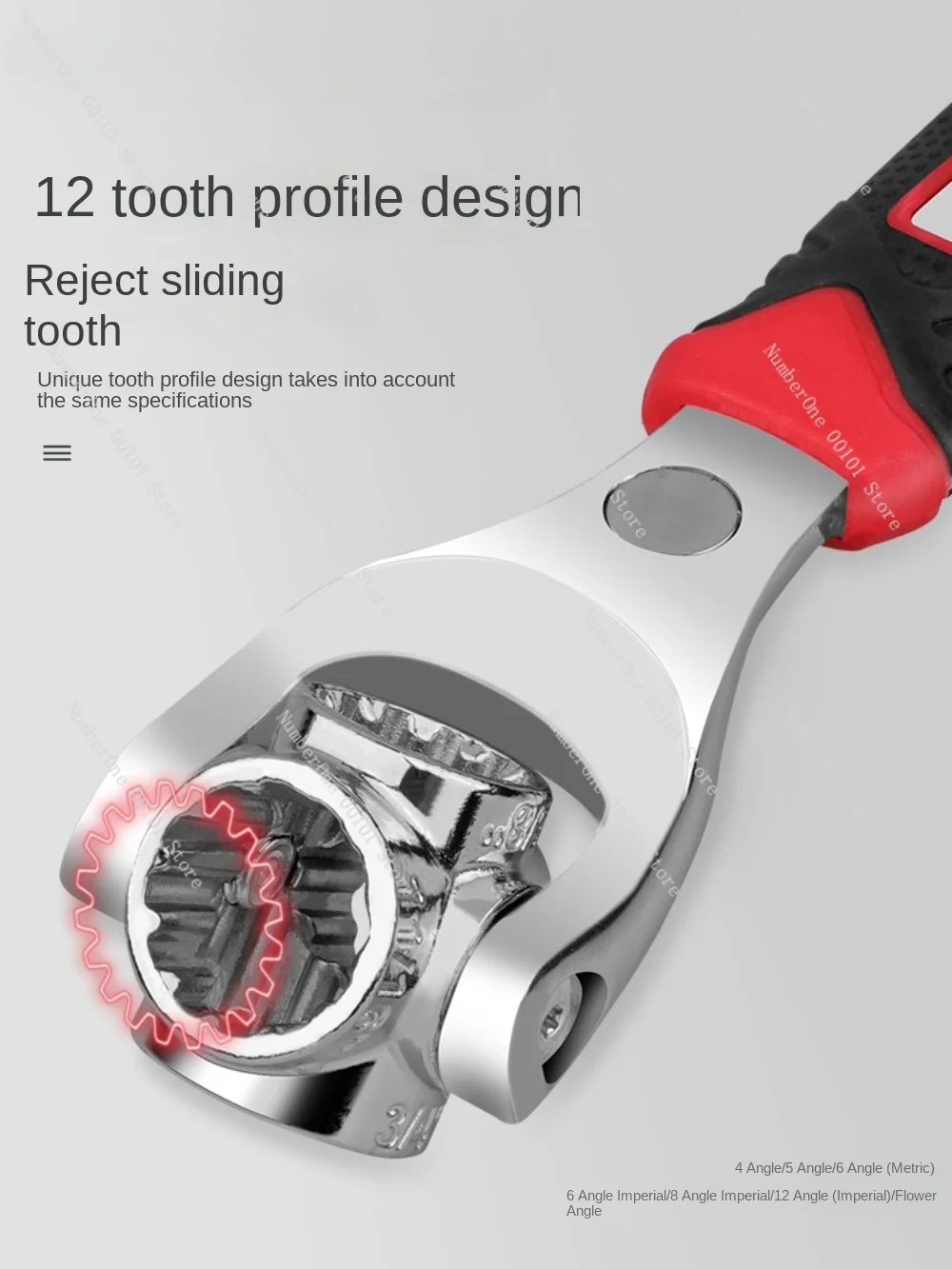 Universal Wrench 52-in-One Multifunctional Socket Wrench Set