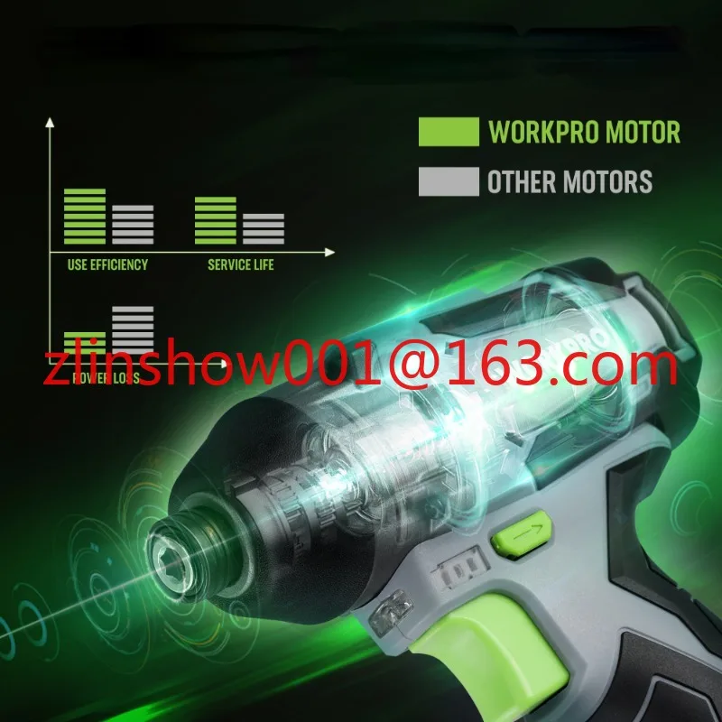 WORKPRO 12V Cordless Impact Screwdriver Electric Screwdriver Mini Wireless Power Tools Driver Handheld Impact Charging Drills