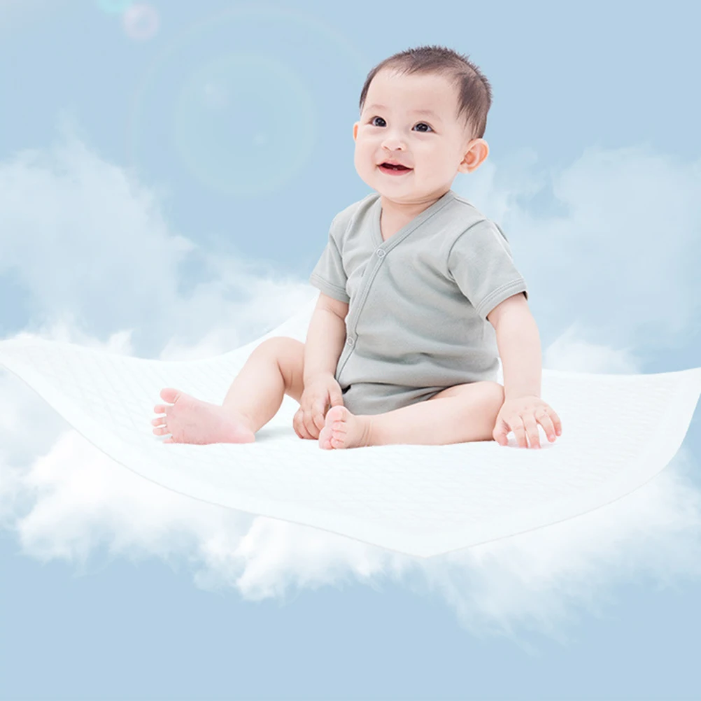 20 Pcs Disposable Urine Pad Travel Changing Newborn White Non-woven Fabric Diaper Baby