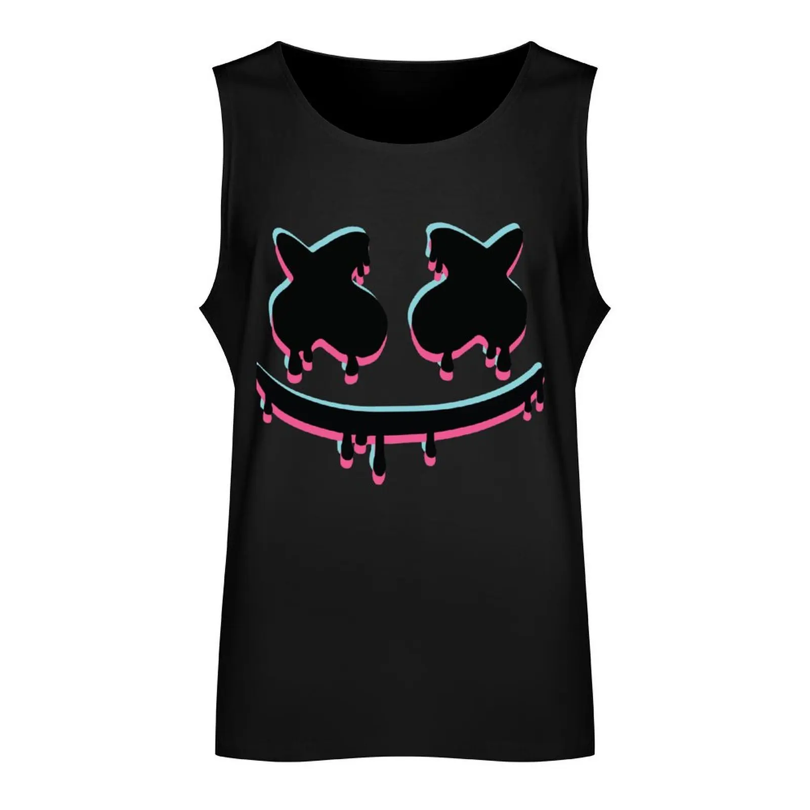 Marshmello ART Tank Top anime top gym men Top summer