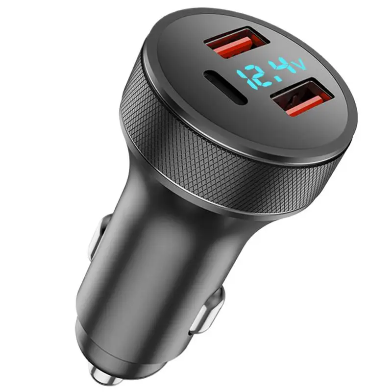 

For Refer To Description Fast Charging Car Charger Safe High-Speed Charging Car Phone Charger Led Digital Display Car Charger