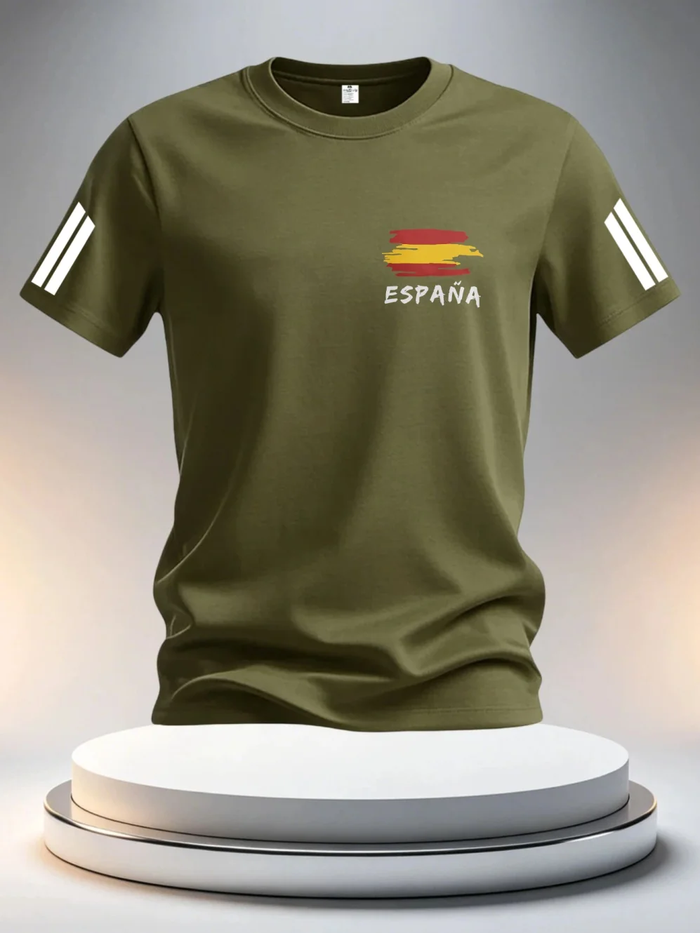 2026 Sommer Spanien Fußballtrikots für Herren – Klassische God Spain Kurzarm-T-Shirts im lässigen O-Neck Sport-Stil – Herrenbekleidung – Detail 9