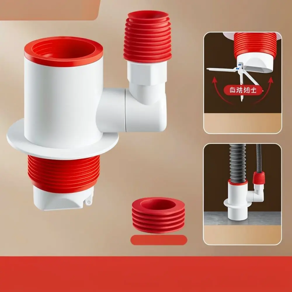 Washing Machine Drain Fitting Basin Sewer Pipe Connector Anti Odor Adapter ABS Plastic Home Bathroom Accessory
