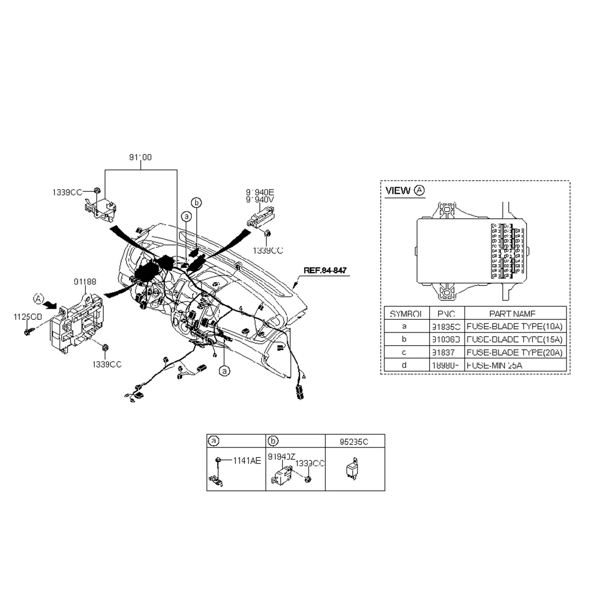 919502H510 91950 2H510 91950-2H510 Fuse Junction Box Relay Box Assembly for Hyundai Entourage 2006-2010